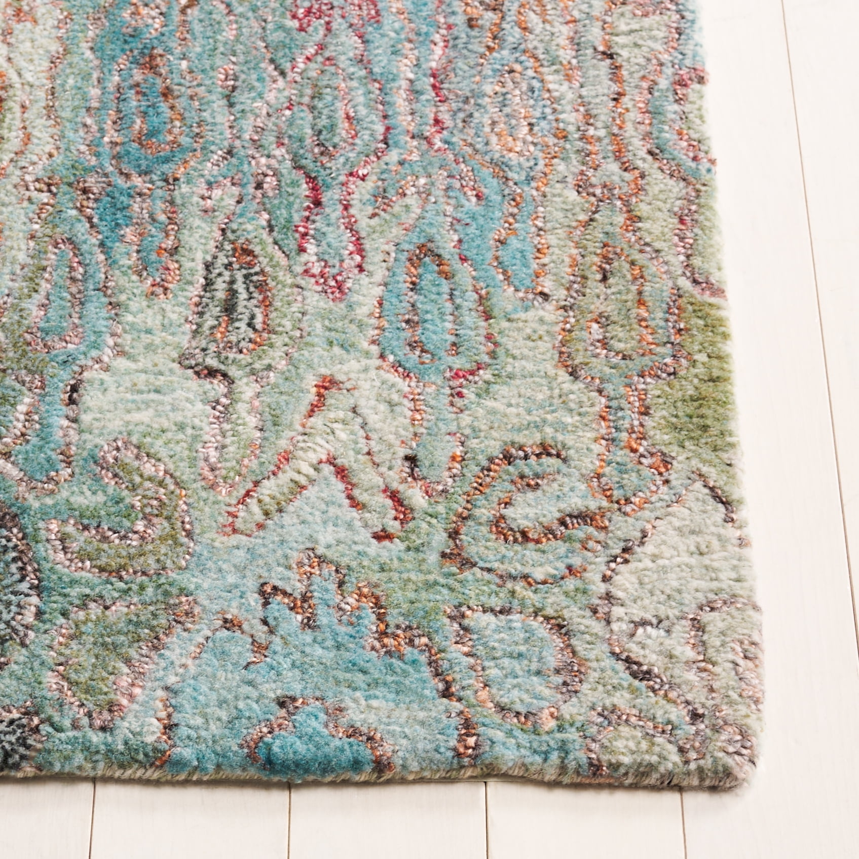 SAFAVIEH Anatolia Judy Abstract Area Rug, Teal/Green, 3' x 5'
