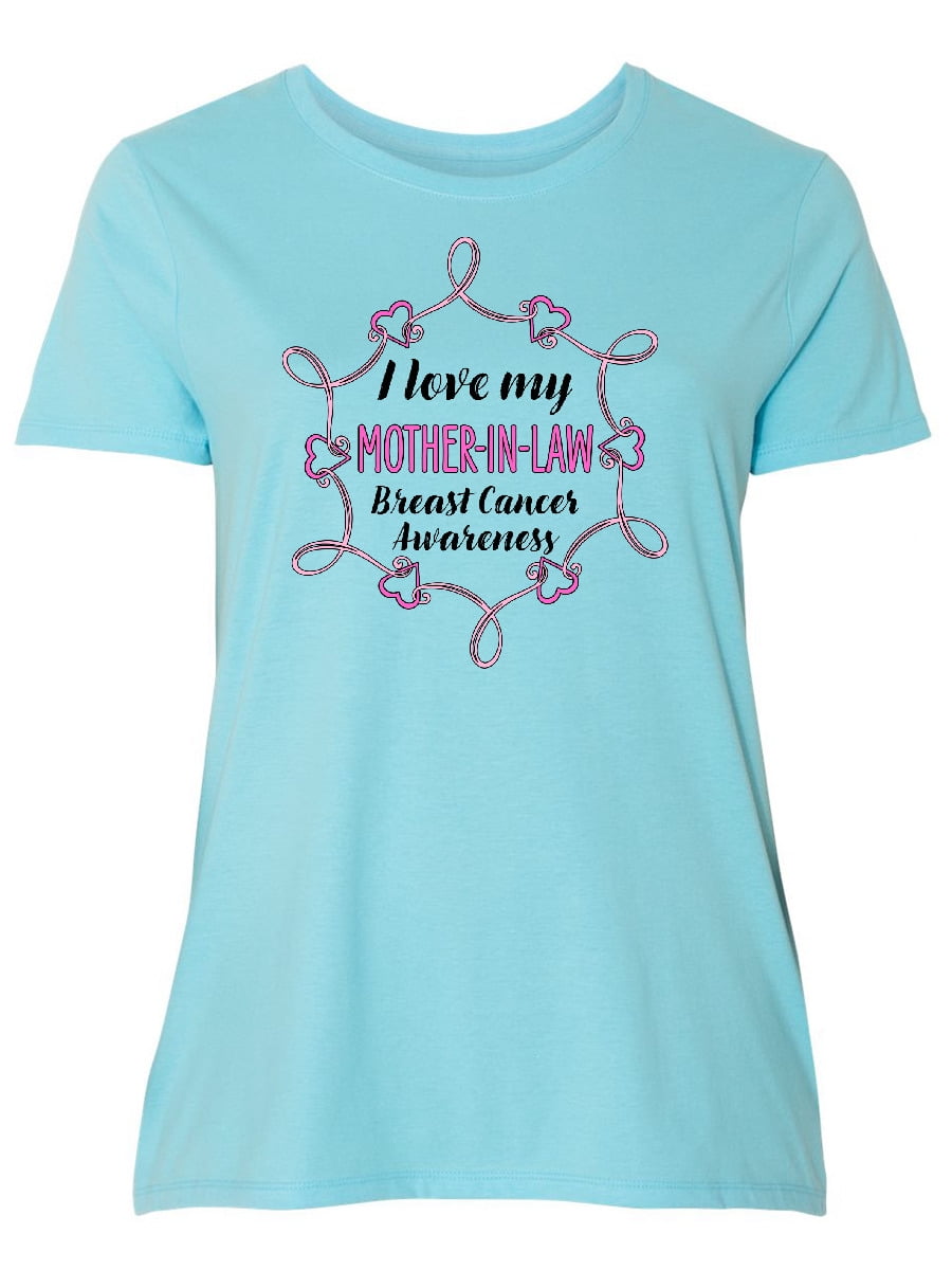 INKtastic - I Love My Mother-in-law- Breast Cancer Awareness Women's ...