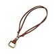 thumbnail image 2 of Collar,Accesorio de moda con colgante de anillo europeo americano,Accesorio de ropa de diseño retro para hombres y mujeres,Collar colgante con cordón de cuero ajustable,Collar Anillo Café, 2 of 8