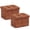 Leather Mocha, variant on Ornavo Home 1 Pack Small Storage Ottoman Foldable Collapsible Rectangle Linen Ottoman Foot Rest Stool Seat, for Living Room, Bedroom, Home Office, Dorm - 12 x 16 x 12, Linen Black