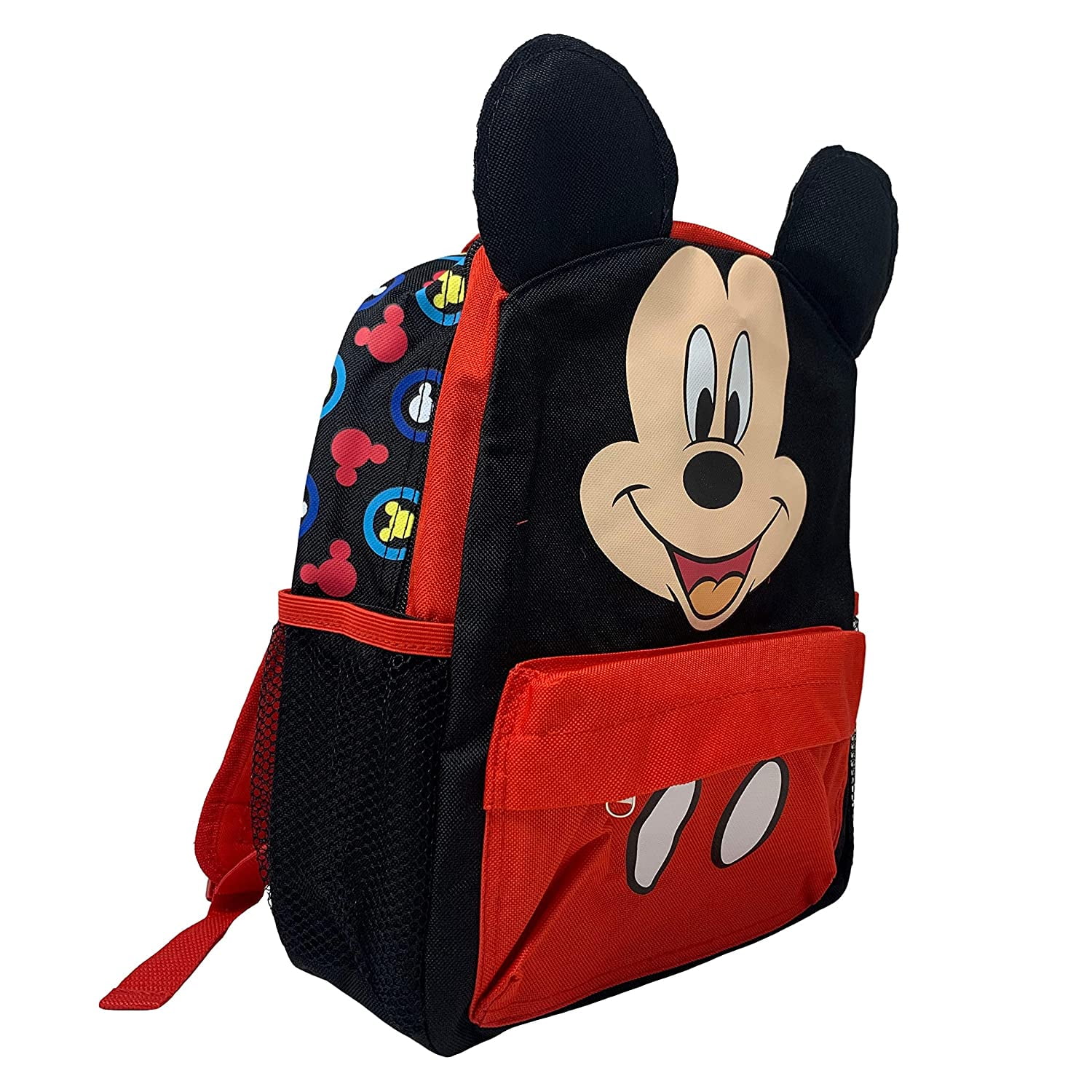 Disney Mickey Face and Ears Kids 12" Backpack - Walmart.com