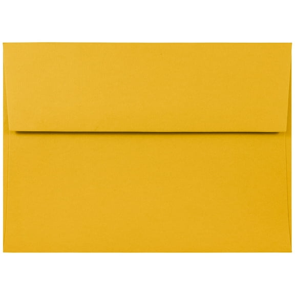 JAM Paper A7 Envelopes, 5 1/4 x 7 1/4, Sun Yellow, 1000/Carton