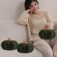 thumbnail image 5 of Fegute Pumpkins Decorative Throw Pillows Soft Plush Cushion Fall Home Décor Cute Pumpkin Shape for Parties Sofa Office 20x12cm, 5 of 6