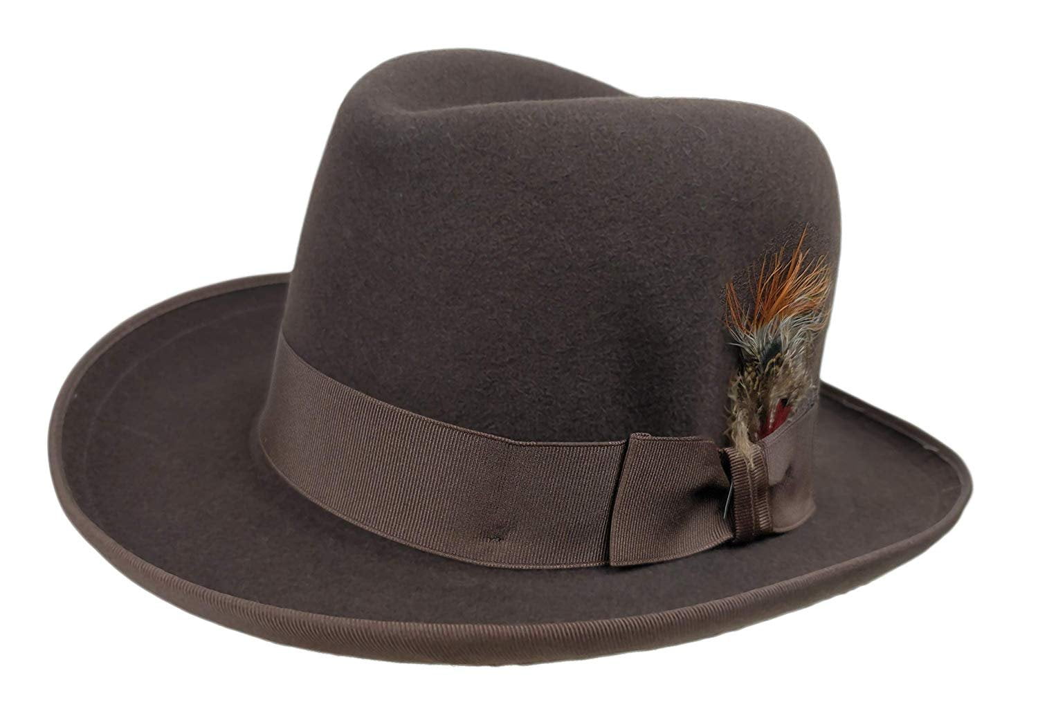 stetson fur felt homburg hat