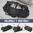 thumbnail image 3 of DAKOMM 90L Extra Large Rolling Duffle Bag with Wheels, 34 Inch Travel Luggage - Waterproof Collapsible Design w/Shoulder Straps & Hiden Backpack Straps, Luggage or Backpack for Sports, Weekend Trips, 3 of 8