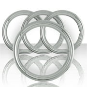 Set of Four 18" Chrome ABS 1 1/2' Deep Wheel Trim Rings