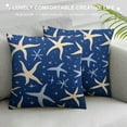 thumbnail image 3 of Nawypu  Summer Coastal Starfish Pillow Covers Beach Throw Pillow Cover Nautical Blue Sea Star Pillow Case Decorative Cushion Cover for Outdoor Home Couch Bed Sofa Decor, 3 of 5