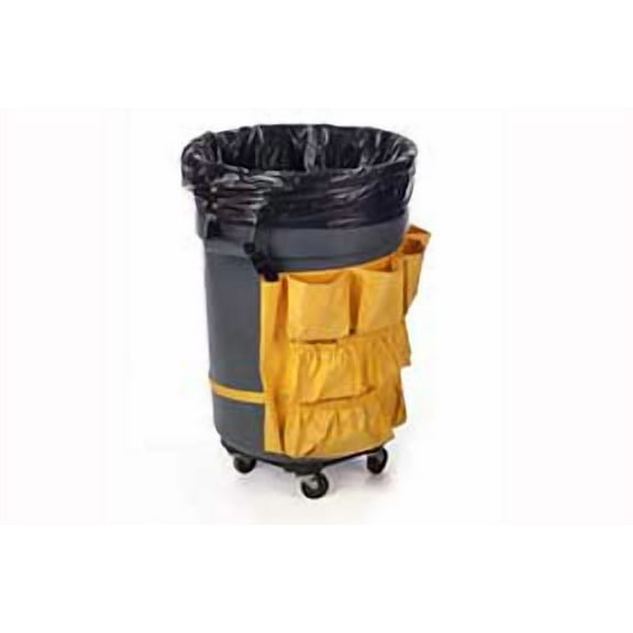 31-33 Gallon Heavyweight Can Liners, 23W X 10D X 40L, Black LLD Polyethylene, 3 Mil - Case of 100 Bags