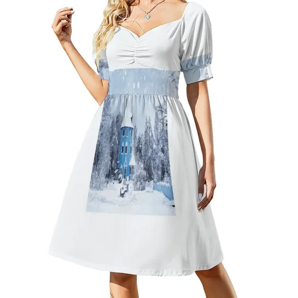 Vestido Winter-Schnee-Mumin-Welt vestido de verano para mujer vestido de mujer chic y elegante vestidos elegantes para mujer