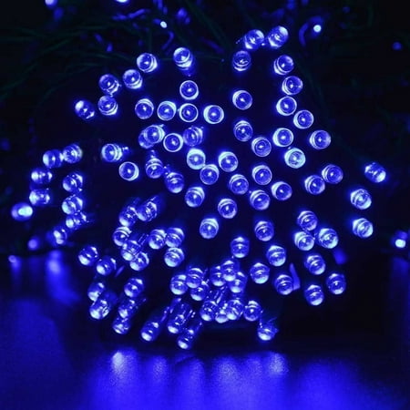 Solar Powered Blue 100 LEDs String Fairy Tree Light Outdoor Wedding Party