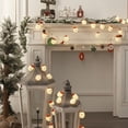 thumbnail image 2 of Cadena de luces decorativas navideñas con forma de Papá Noel, bola, muñeco de nieve, alce, luz de noche LED, decoración para árbol de Navidad, 2 of 5