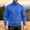 Blue, variant on Men's Sweatshirts Mock Neck Solid Color Long Sleeve Sweat shirt Warm Winter Casual Pullover Basic Top