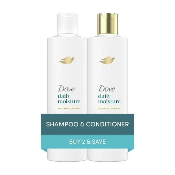 Dove Daily Moisture Shampoo & Conditioner Set, 12 fl oz 2 count