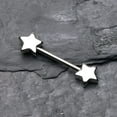 thumbnail image 2 of A Pair of Classic Star Nipple Barbell Ring, 2 of 2