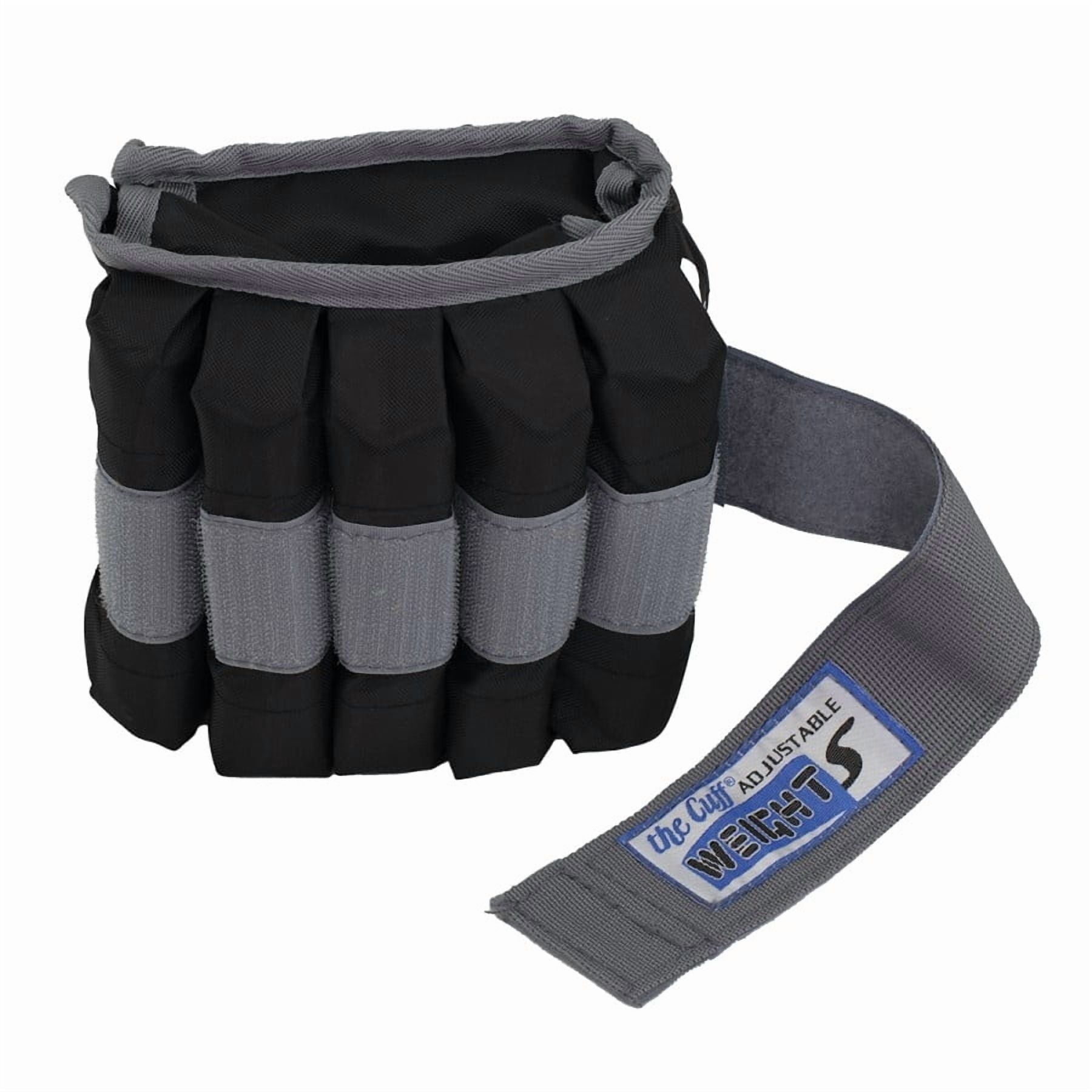 Adjustable Cuff ankle weight - 20 lb - 20 x 1 lb inserts - Black - each