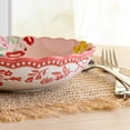 thumbnail image 5 of (2 pack) The Pioneer Woman Fancy Flourish Round Stoneware Pasta Bowl, Pink, 5 of 7