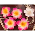 thumbnail image 2 of 100x boda Frangipani espuma flotante Plumeria cabezas de flores artesanía DIY pinzas para el cabello Rosa roja Zulema Decoración de fiesta de boda, 2 of 5