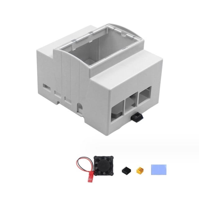 Boîtier ABS Framboise, Support de Rail DIN, Boîtier de Protection pour RPI 4B Pi4or Pi3B