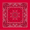 Red Paisley, variant on The BIG BANDANA - The ORIGINAL AMERICAN BANDANA BIGGER THICKER 2X THE SIZE RED