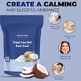 thumbnail image 2 of Aromasong Dead Sea Salt - Fine Grain Spa Bath Salt Coconut Scent 14 Oz – 100% Pure & Natural - Soak for Women & Men, 2 of 6