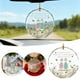 thumbnail image 1 of Hand-Blown Sea Glass Floral Friendship Christmas Ornament with Pewter Center and Shatterproof Design, 1 of 7