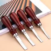 Yammee 4/6/8/10mm Leather Edges Beveler Tool Leather Wide Shovel Thinner Leather Edges Trimmer Crafting Tools for Enthusiasts