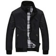 thumbnail image 3 of Baseball Jackets for Men 2025 Lightweight Long Sleeve Stand Collar Zip Up Jacket with Pockets Outerwear Coat, 3 of 5