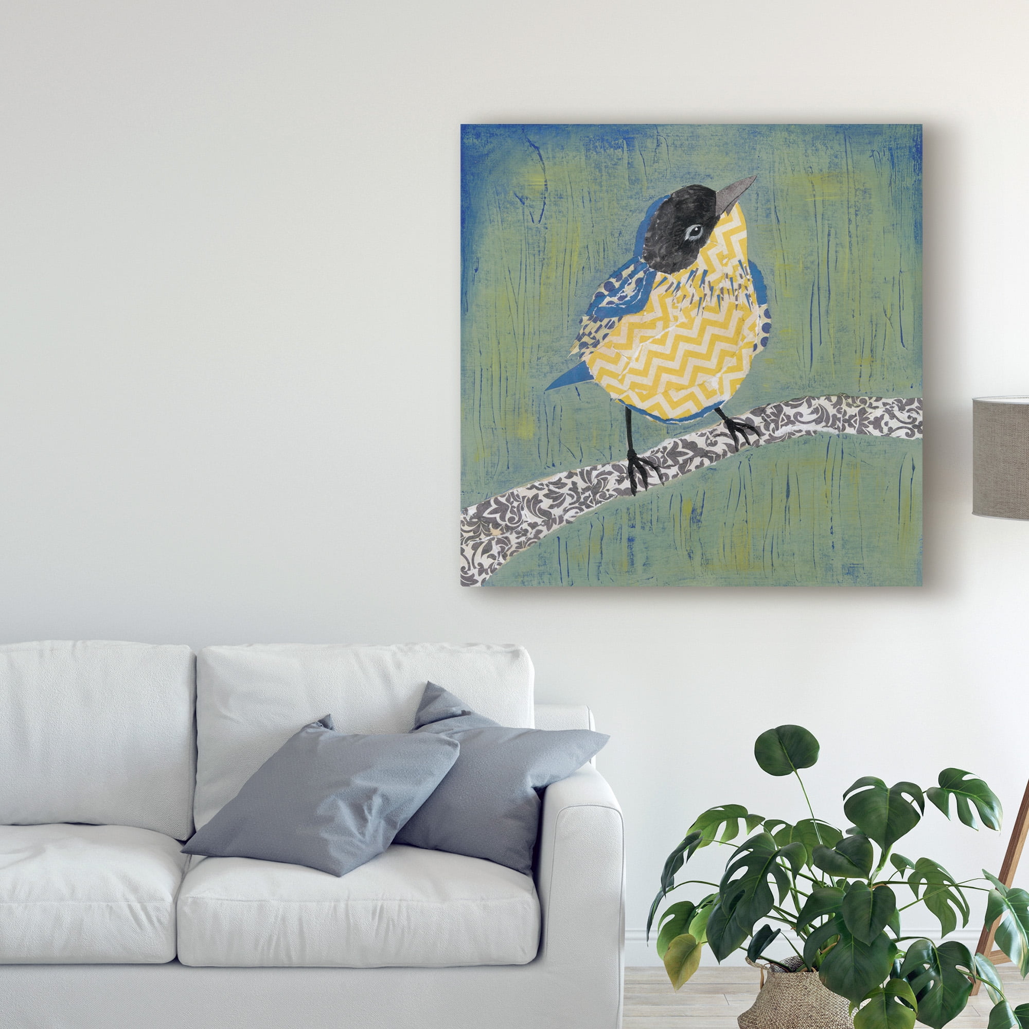 Trademark Fine Art 'Patchwork Wren II' Canvas Art by Grace Popp