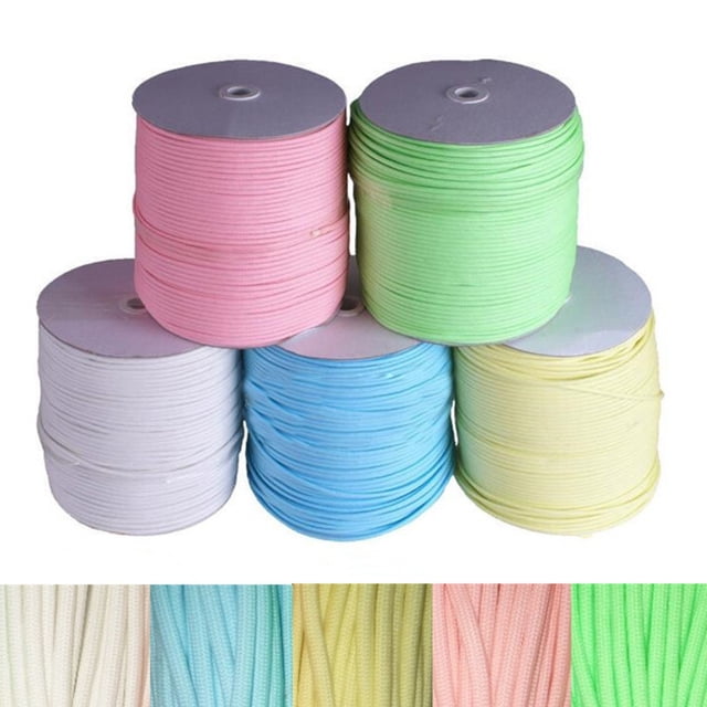 OULII 5Pcs Outdoor Reflective Umbrella Ropes Glowing Parachute Cord for Safety and Daily Use