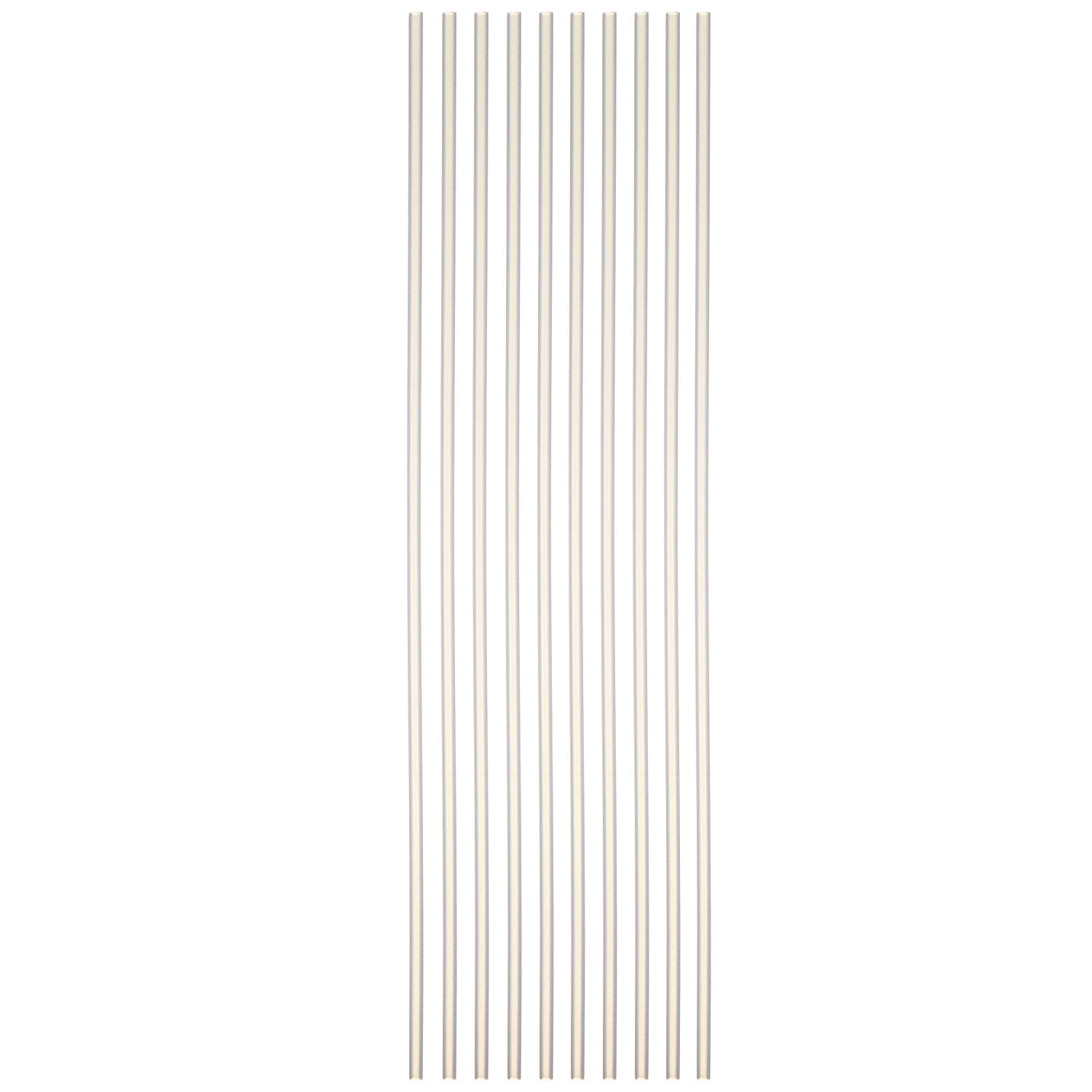 Sammons Preston Reusable 18" Drinking Straws, Pack of 10 Flexible Long
