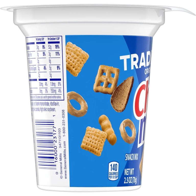 Chex Mix, Snack Mix, 2.5 oz, Traditional Original Recipe Snack Cup