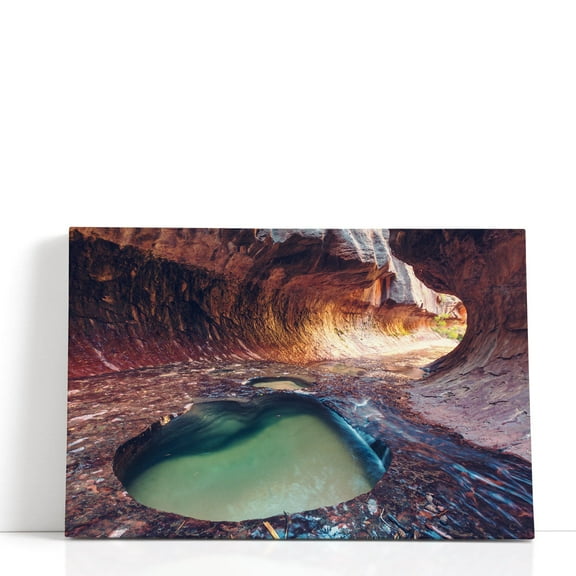 Narrows in Zion National Park, Utah - Wrapped Canvas Print Wall Art | 18" W x 12" H
