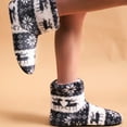 thumbnail image 4 of WOYY Christmas Bootie Slippers For Women Winter Warm Slippers Xmas Flat Home Shoes, 4 of 7