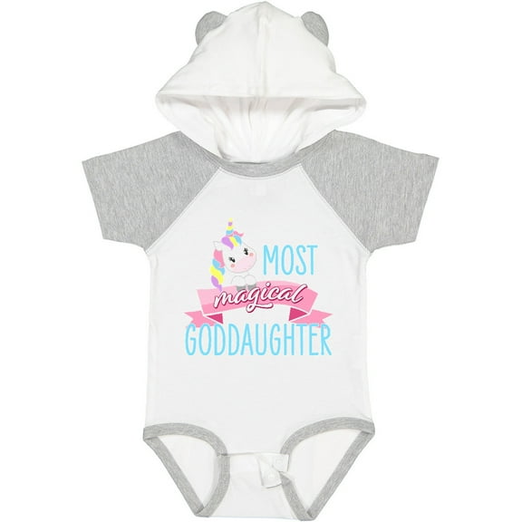 Inktastic Most Magical Goddaughter- Cute Unicorn Girls Baby Bodysuit