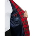 thumbnail image 3 of Chaps Men's Holiday Red Plaid Blazer, Sizes 40R-52R, 3 of 5