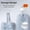 Sky Blue, variant on Adjustable 3-In-1 Back Bath Loofah, Stretchable Convertible Multi-Use Bath Ball, Extra Long Back Scrub Strap, Cloud-Soft Shower Sponge, Retractable All-In-One Body Scrubber