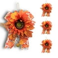 thumbnail image 5 of KMMYS Autumn Sunflower Bow Decoration, Thanksgiving Wall Hanging, Harvest Festival Decor, Artificial Floral Pendant, Versatile Home Decoration, 5 of 8