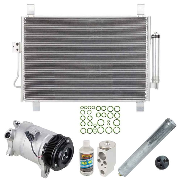 For Nissan Pathfinder 2013 2014 OEM AC Compressor w/ A/C Condenser & Drier - BuyAutoParts