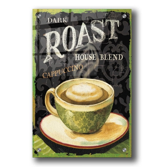 Epic Art 'Todays Coffee III' by Lisa Audit, Acrylic Glass Wall Art, 24"x36"