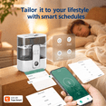 thumbnail image 5 of 5L Smart Cool Mist Humidifier Top-Fill Humidifiers 50H Long Runtime Tuya App Control for Bedroom Home Office,White, 5 of 8