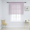 thumbnail image 1 of 1Pc Solid Color Modern Sheer Small Curtain for Kitchen and Living Room 52 x 36 Inch, 1 of 6