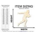 thumbnail image 2 of Unfinished Wood Rugby Player Shape 24" / 3/4", 2 of 3