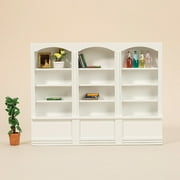 Hesroicy 1:12 Dollhouse Furniture Multi-grid DIY Wooden Girls Dollhouse Wood Cabinet Miniature Nursery Supplies