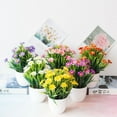 thumbnail image 5 of Autumn Decoration Spring Chrysanthemum Artificial Flower Potted Set Home Simulation Green Plant Decoration Ornaments (Pink), 5 of 5