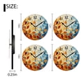 thumbnail image 2 of Round Wall Clock,Beautiful Painting Of Leaves In Autumn,Silent Non-Ticking Wall Clock Decor for Home Office Kitchen Living Room Bedroom(10inch), 2 of 4