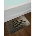 thumbnail image 2 of Horror House Bath Mat, Wild Claws Sctrach Damage on Rusty Iron Background Sharp Beast Danger Theme Print, Plush Bathroom Decor Mat with Non Slip Backing, 29.5" X 17.5", Brown, by Ambesonne, 2 of 2
