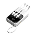 thumbnail image 2 of Grand Écran Affichage Numérique Banque d'Alimentation Portable 5000mAh avec Câble de Charge Intégré et Attache Pratique, 2 of 8