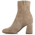 thumbnail image 3 of Journee Womens Vivia Stretch Shaft Almond Toe Comfort Dress Booties, Widths Available, 3 of 10