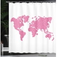 thumbnail image 4 of Ambesonne Earth Shower Curtain, Seasonal Garden, 69"Wx70"L, Hot Pink, 4 of 5