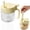 Yellow, variant on HonestMatter Spice Jar with Spoon Compartment, 5.1x5.1 Inch Airtight Sugar Container, Leak Proof Storage for Camping and Home, Yellow